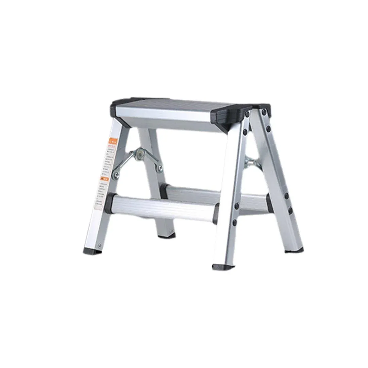 Portable Aluminium 1-3 Step Folding Ladder Anti-Slip Frame Stool for Home Use - 1 step Folding Ladder - Image 6