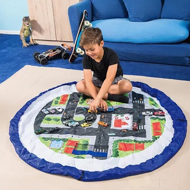 150Cm Kids Play Mat Bag Portable Toy Storage Organizer Lego Toys Drawstring Bag - Image 8