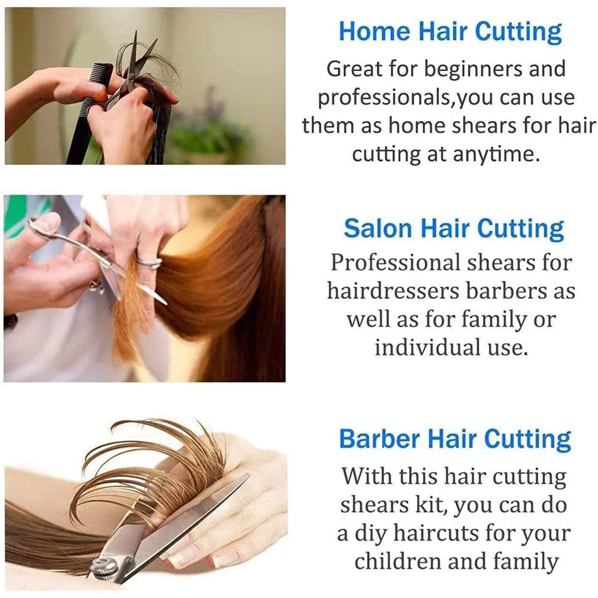 11pcs Hair Cutting Scissors Set Professional Hairdressing Scissors Barber Tools - Image 7