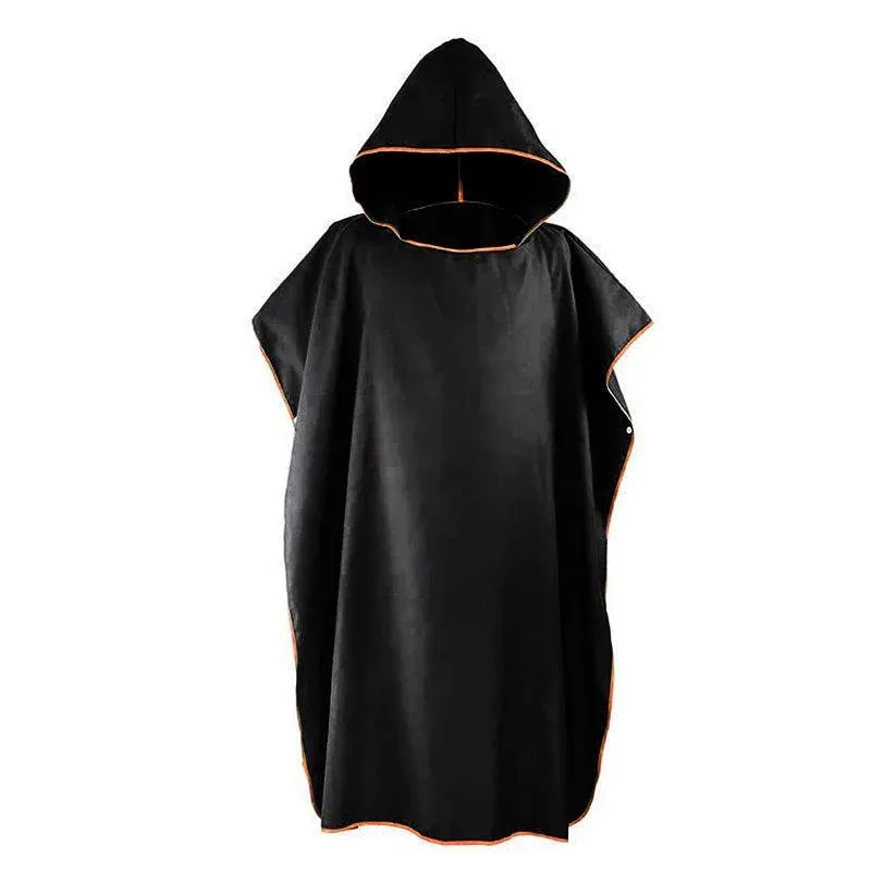 Adult Changing Robe Towel Bath Hooded Quick Dry Beach Towel Poncho Bathrobe Au - Image 2