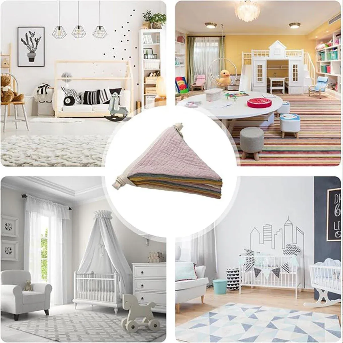 2PCS Triangle Bunting Flag Garland Hanging Flag Banner for Wedding Parties - Image 8