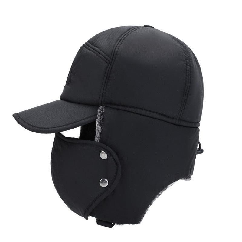 Winter 3 In 1 Thermal Fur Lined Trapper Bomber Hat With Ear Flap Face Mask Cap - Image 4