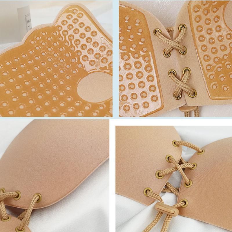 Strapless Backless Invisible Bra Push Up Stick On Silicone Lingerie Adjustable Nude - A - Image 4
