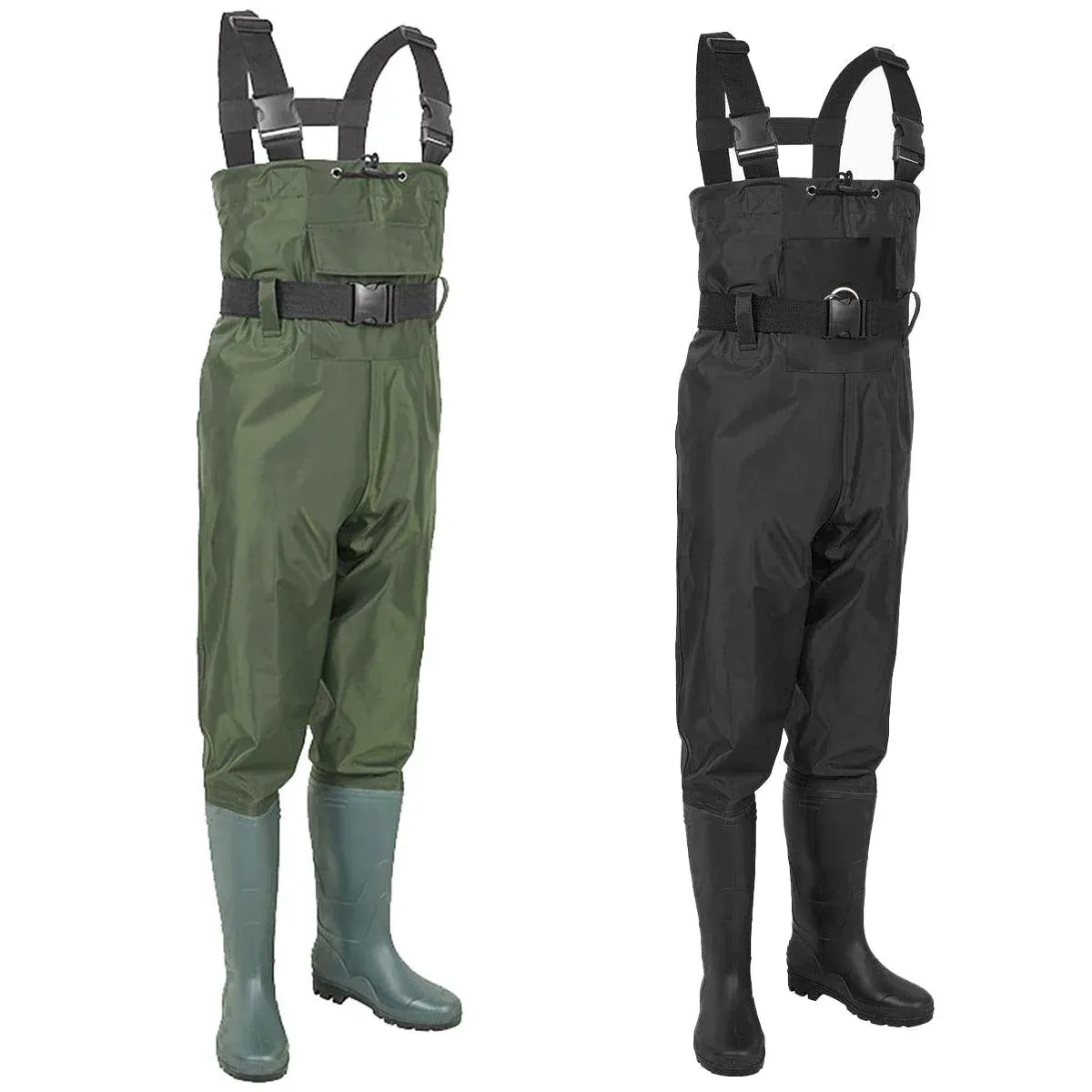 Waterproof Ultra Light Breathable Wading Pants Nylon Half Length Gear - Army green-42 - Image 2