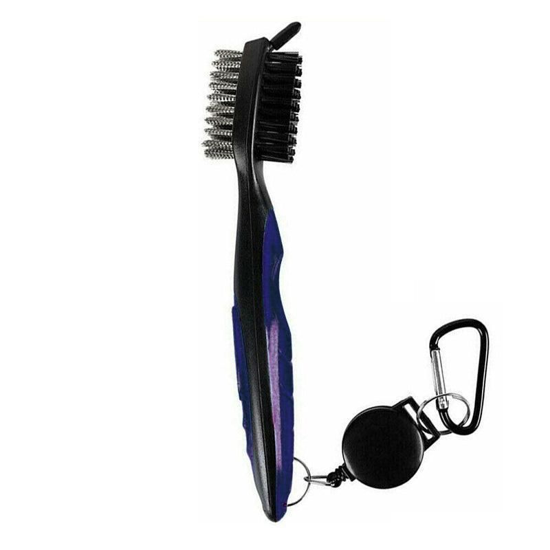 Golf Cleaning Brush Retractable Stock Color Groove Cleaner With Reel Club Ball - Blue - Image 8