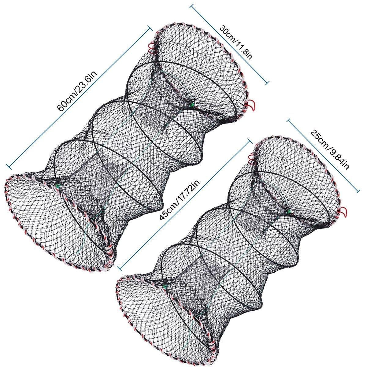 2PCS Shrimp Crab Lobster Fishing Net Fish Trap Cage for Carp Crucian Breeding - Image 3