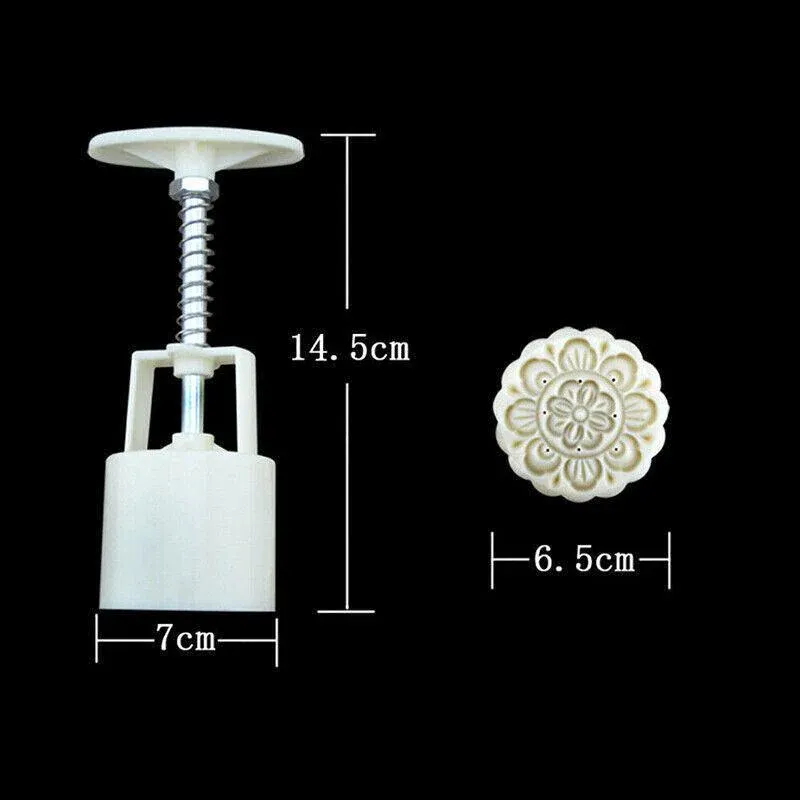 Mooncake Decor Cookies Round Pastry Moon Cake Diy Flower Stamps Mold Mould Au - Image 6