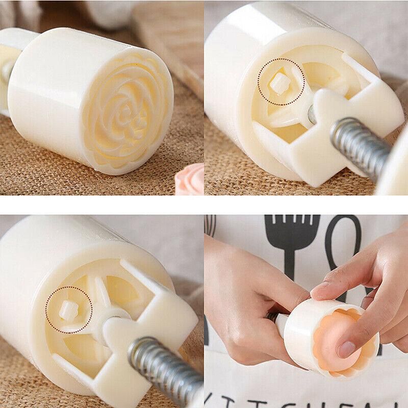 Mooncake Decor Cookies Round Pastry Moon Cake Diy Flower Stamps Mold Mould Au - Image 7