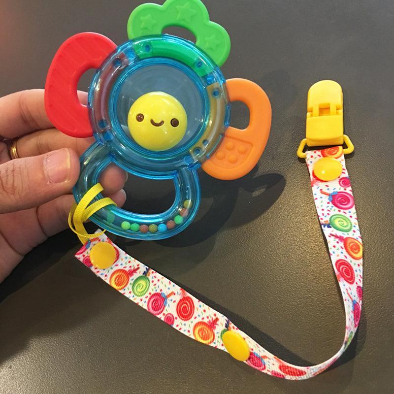 60 Random Colored Plastic Pacifier Dummy Clip Suspender Badge Holder for Crafts - Image 4
