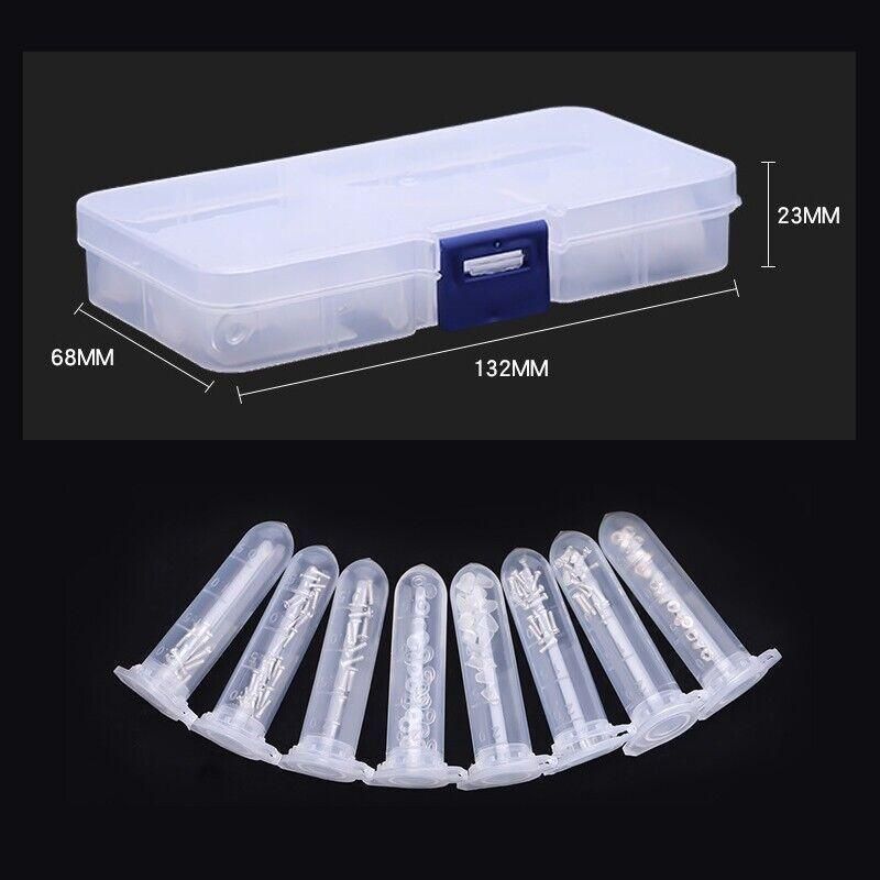 Eyeglass Sun Glasses Optical Repair Tool Screw Nut Nose Pad Assortment Set Kit - Image 8