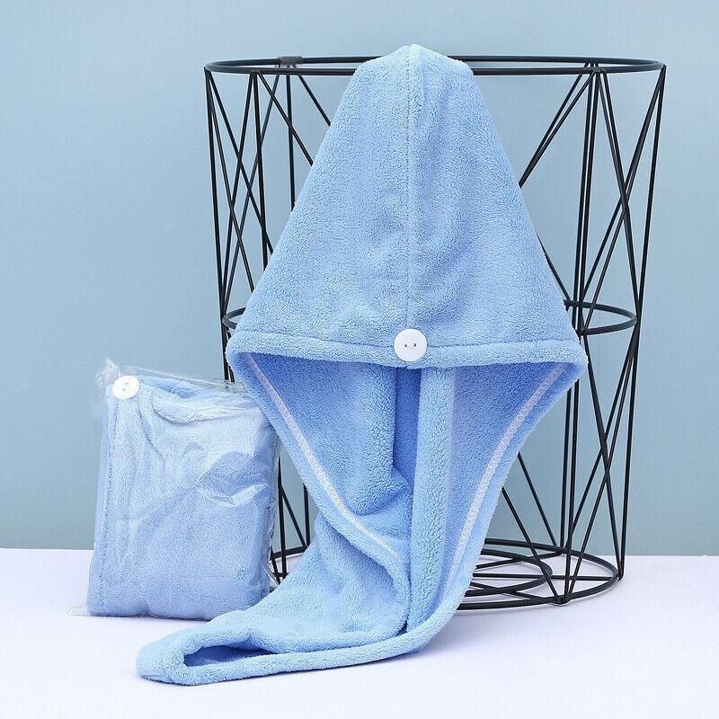 Fast Dry Hair Cap Wrap Towel Quick Drying Turban Bath Head Magic Wrap Hat Spa Au - Pink - Image 4