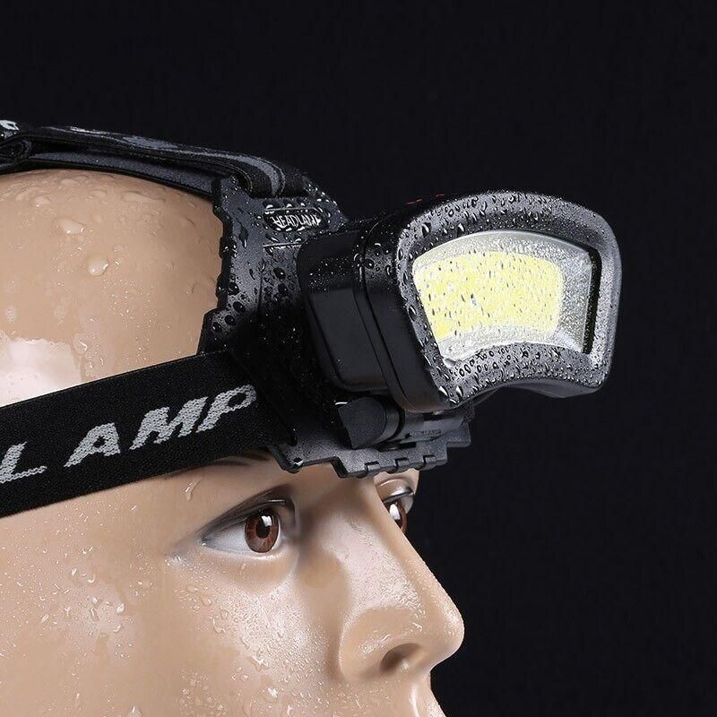 100000Lm USB Rechargeable COB+LED Headlamp Torch for Work - Image 3
