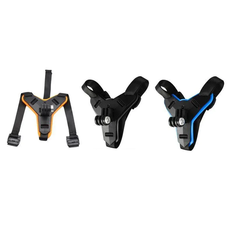 Helmet Chin Mount Holder Motorcycle Strap For GoPro Hero 9/8/7/6/5 Sports Camera - Black - Image 2