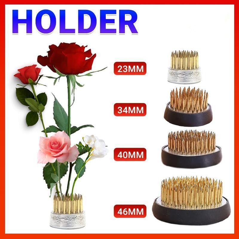 Round Flower Base Holder Spiky Frog Fixed Tool Floral Arrange For Ikebana Kenzan - Image 1