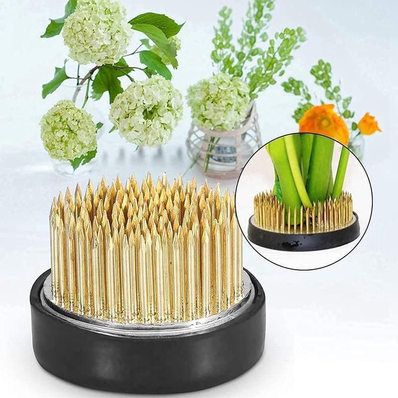 Round Flower Base Holder Spiky Frog Fixed Tool Floral Arrange For Ikebana Kenzan - Image 7