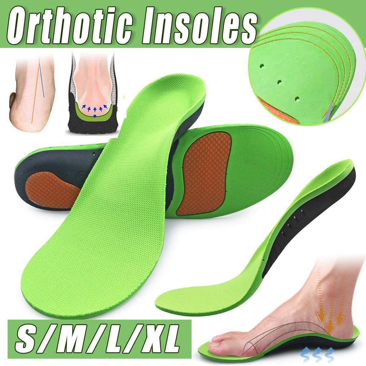 4 SizesOrthotic Insoles Arch Support for Flat Feet High Arches Plantar Fasciitis - L - Image 1