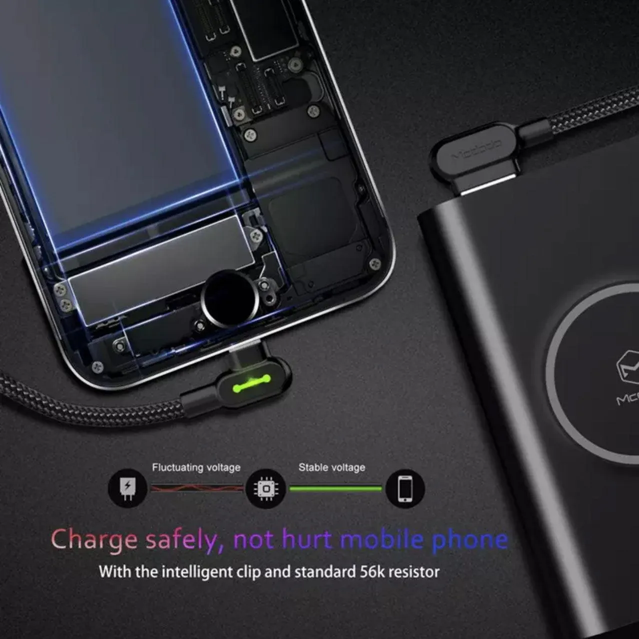 Mcdodo Fast Usb Cable Heavy Duty Charging Syn Charger Type-C 90 Degree Angle - 1.8m - Image 5