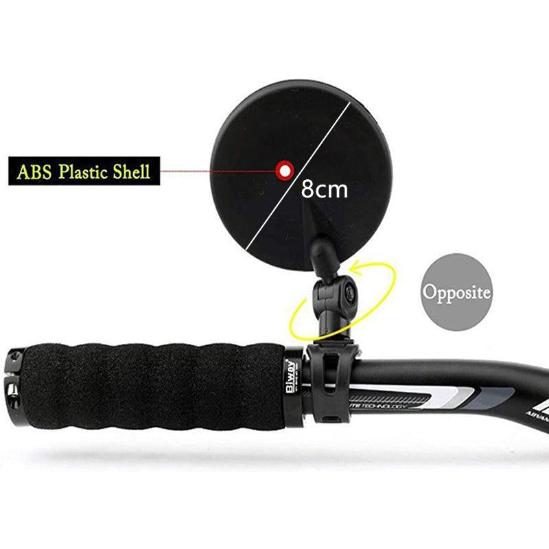 2PCS 360 Degree Bicycle Rearview Mirror Handlebar Mount Adjustable - Image 3