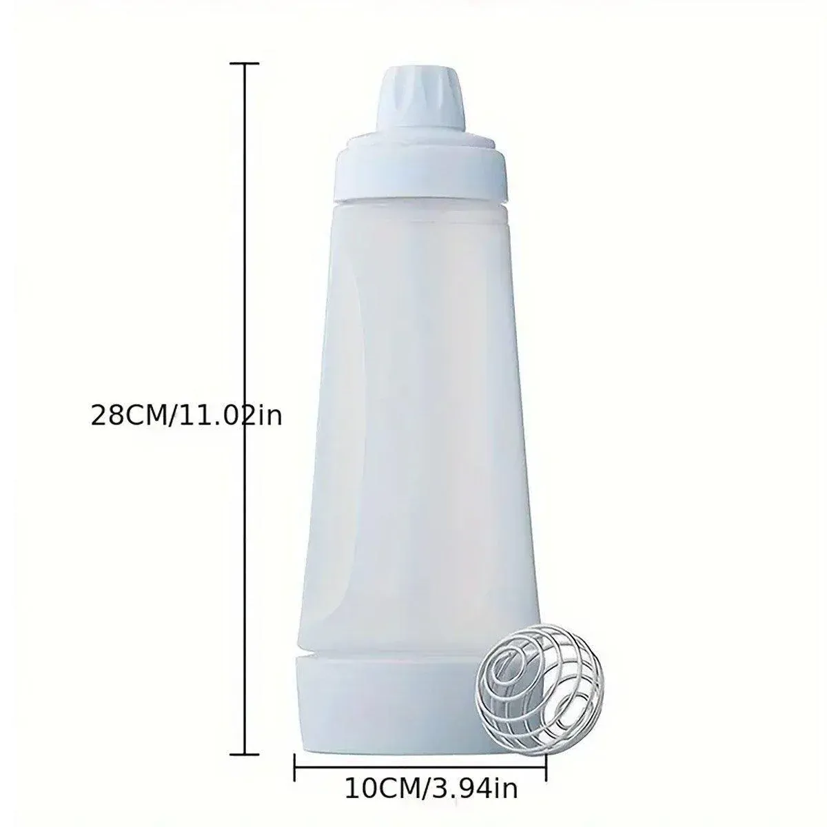 1000ml Hand Crank Batter Dispenser Mixing Jug with Scale for Muffins Pancakes - Image 3