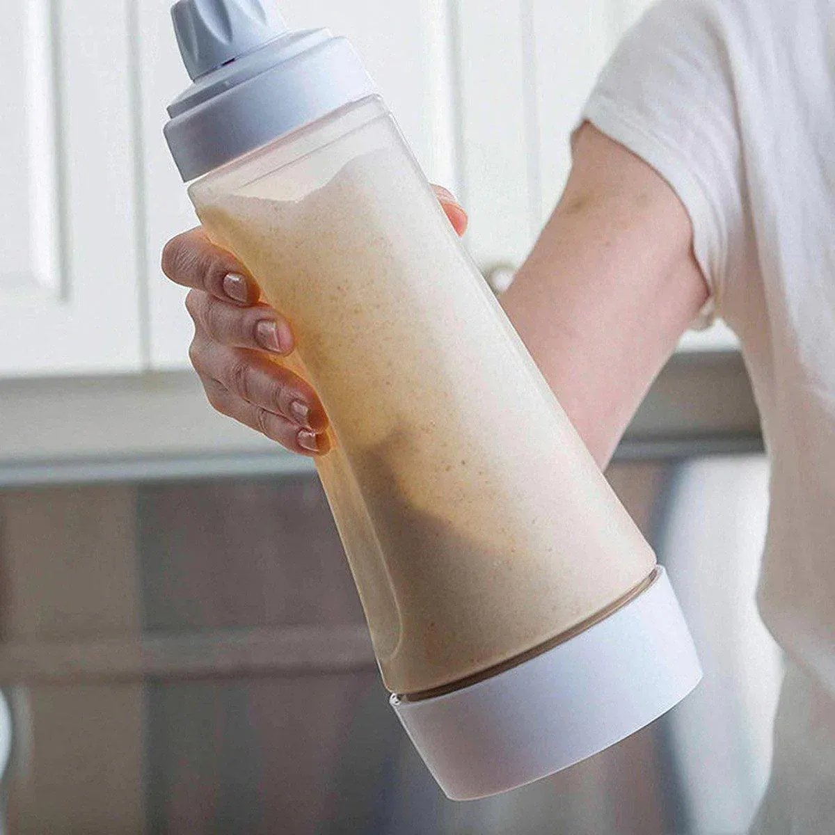 1000ml Hand Crank Batter Dispenser Mixing Jug with Scale for Muffins Pancakes - Image 4