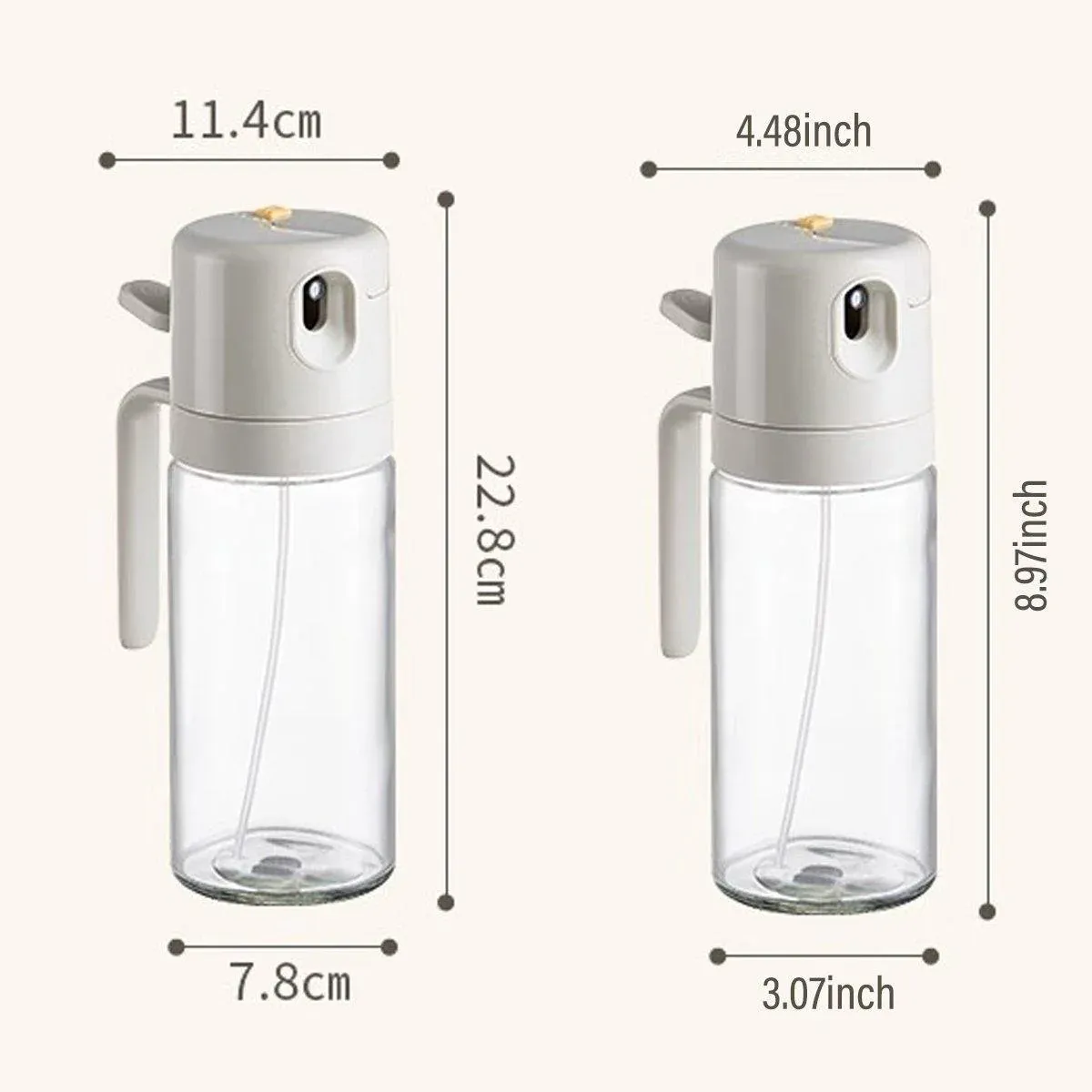 2 in1 Olive Oil Sprayer Dispenser Cooking Baking BBQ Spray Bottle Kitchen Tool - Image 3