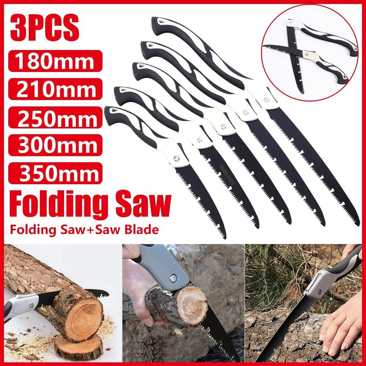 Folding Outdoor Hand Saw Portable Quick Cutting Pruning Garden Tree Logging Tool - 350mm - Image 1