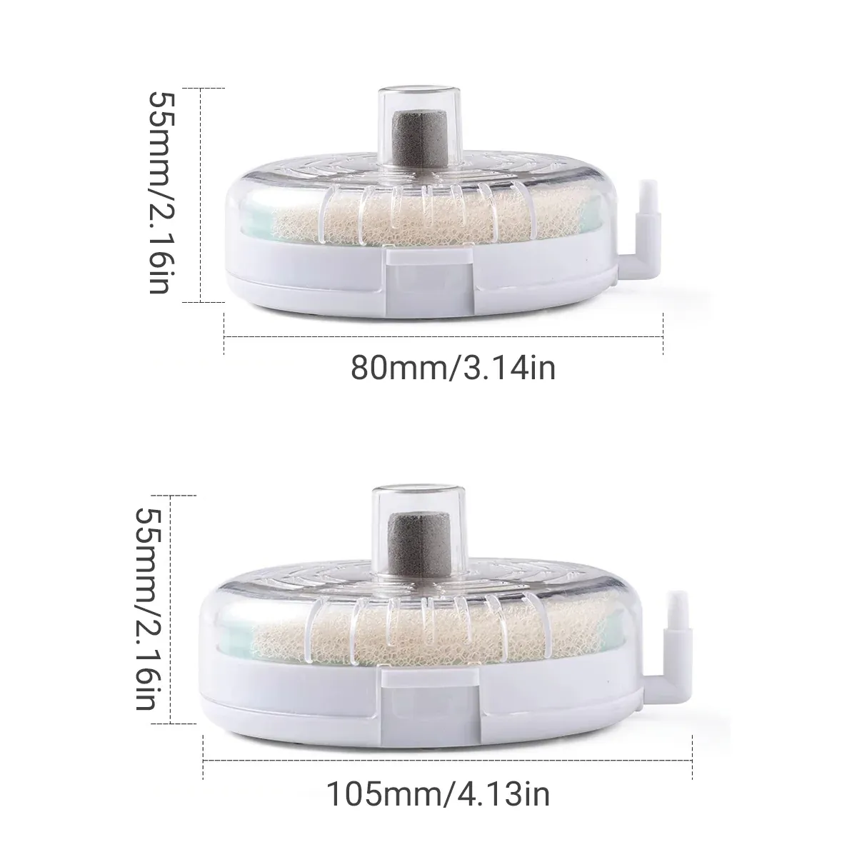 Aquarium Filter Special Mini Small Tank Filter Circle for Freshwater or Marine - 8cm Filter - Image 4