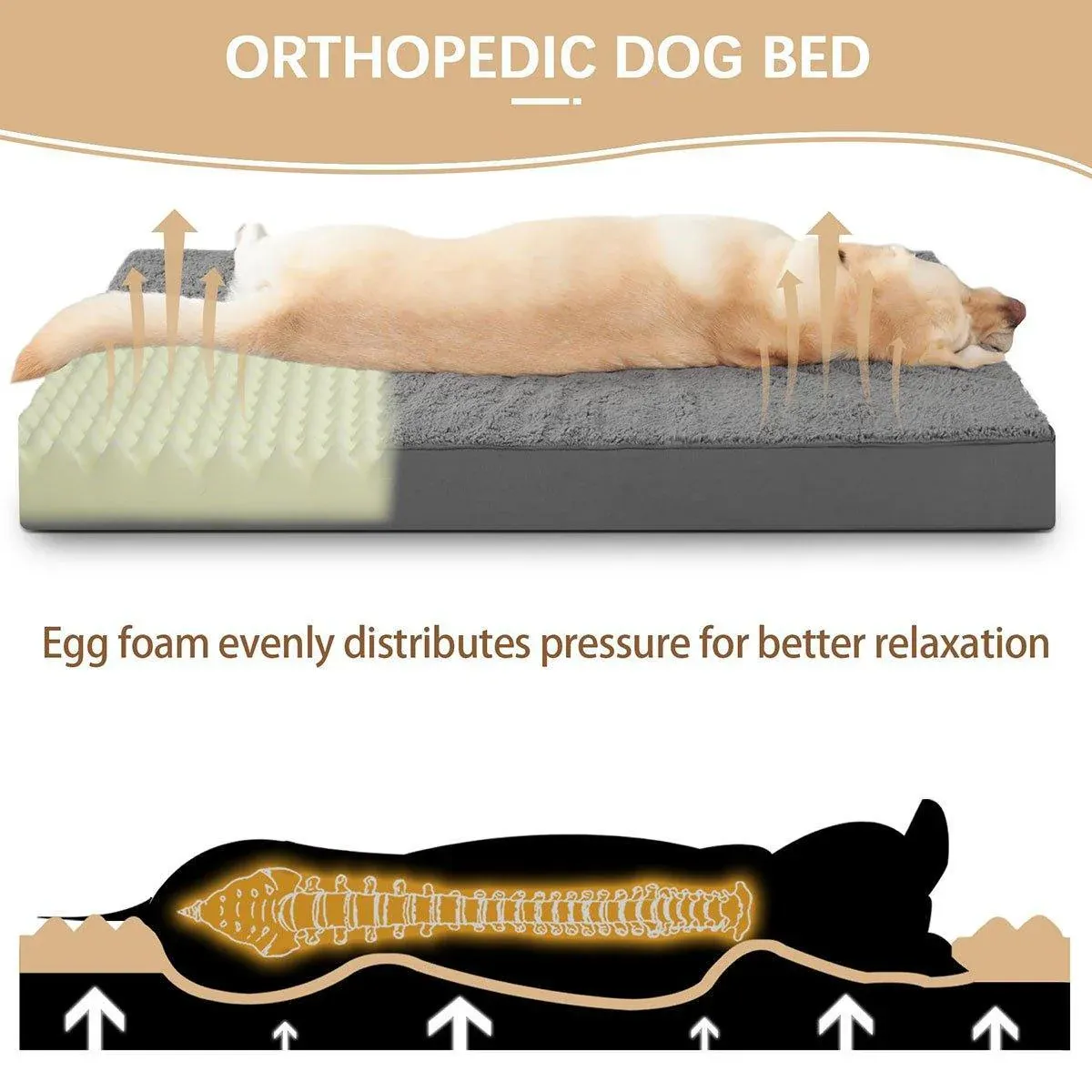 Removable Washable Waterproof Pet Mattress Anti-Bite Cushion Sleeping Dog Mat - 90x57x7cm - Image 5