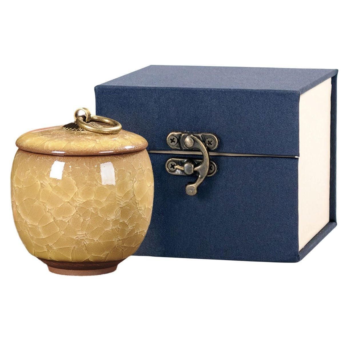 Small Pet Urn for Ashes Memorial Keepsake Urns for Dog Cat Cremation Remains - Green - Image 8