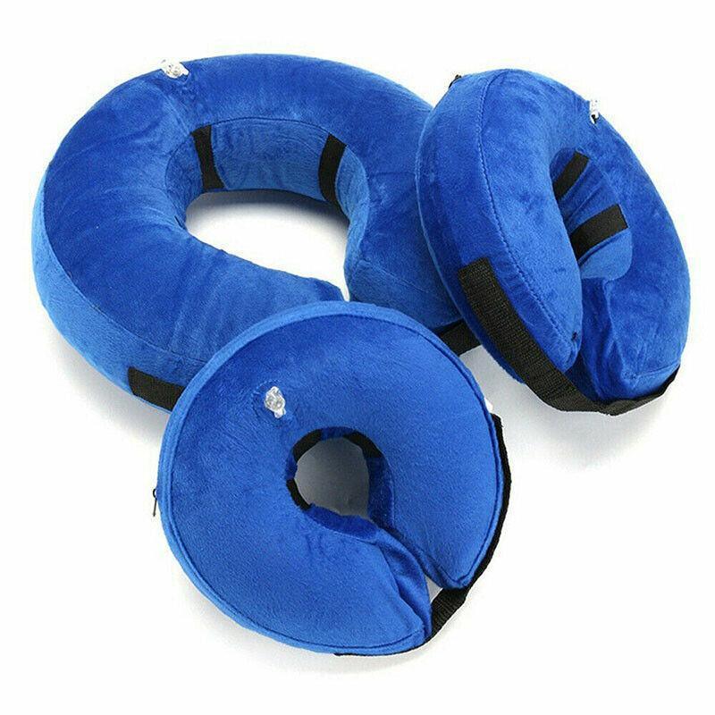 Blue Pet Dog Inflatable Soft Healing Collar Cone Wound Medical Cat Protective Jackets - L (40*40CM) - Image 2