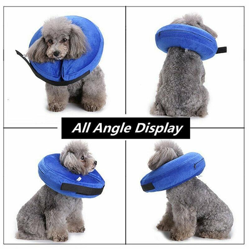 Blue Pet Dog Inflatable Soft Healing Collar Cone Wound Medical Cat Protective Jackets - L (40*40CM) - Image 4