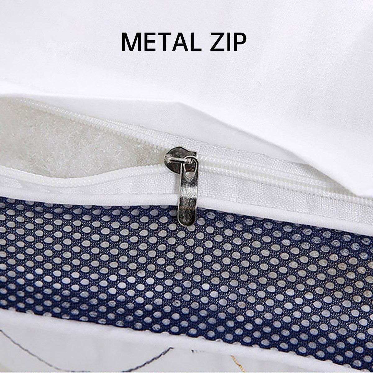 1/2pcs High Rebound Feather Velvet Pillow Washable Soft Bed Cushion Core Support - 700g-2pcs - Image 4