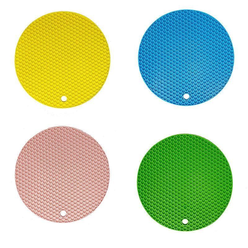 2Pcs Silicone Pot Holder Trivet Mat Hot Pads Non-Slip Heat Resistant Bpa Free - Image 2