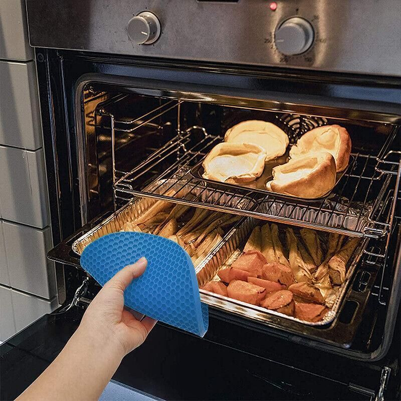 2Pcs Silicone Pot Holder Trivet Mat Hot Pads Non-Slip Heat Resistant Bpa Free - Image 7