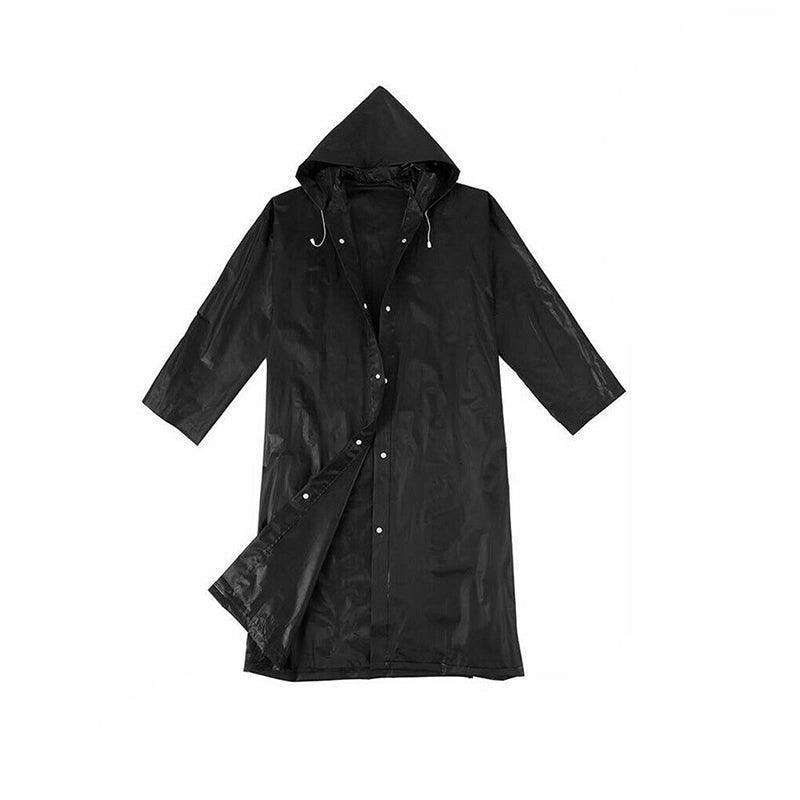 Waterproof Raincoat Jacket Mens Womens Long Hooded Rainwear Eva Rain Coat Au - Image 6