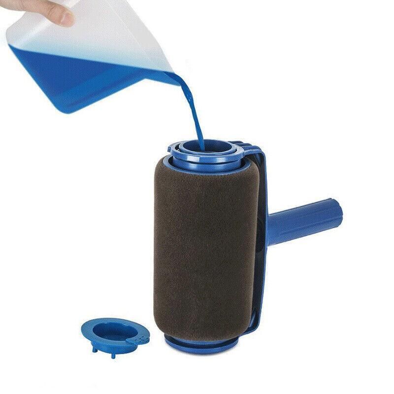 8Pcs/Set Pro Paint Roller Brush Handle Flocked Edger Wall Painting Hand Tool - Image 7