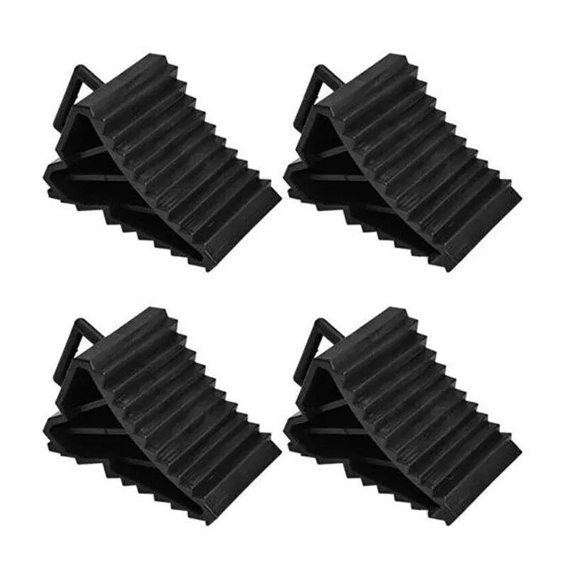 4Pcs Heavy  Wheel Chock Tough Chocks Stops Car Trailer Boat Caravan Au Stock - Image 2