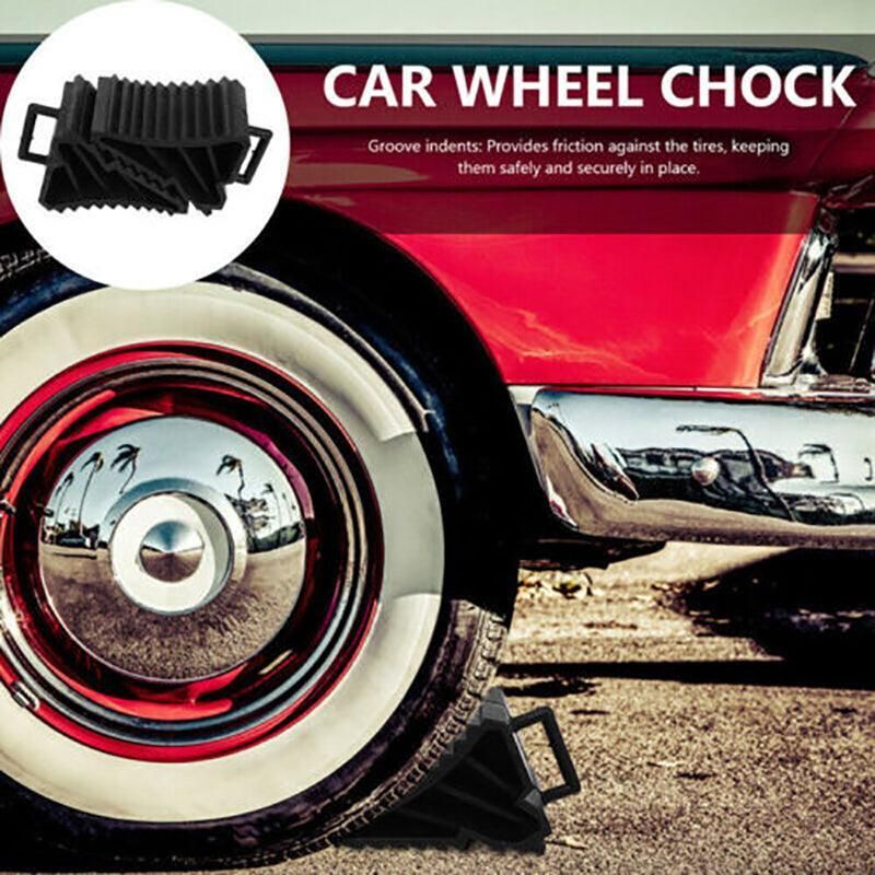 4Pcs Heavy  Wheel Chock Tough Chocks Stops Car Trailer Boat Caravan Au Stock - Image 4
