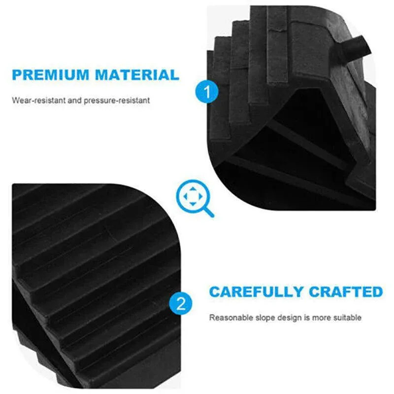 4Pcs Heavy  Wheel Chock Tough Chocks Stops Car Trailer Boat Caravan Au Stock - Image 7