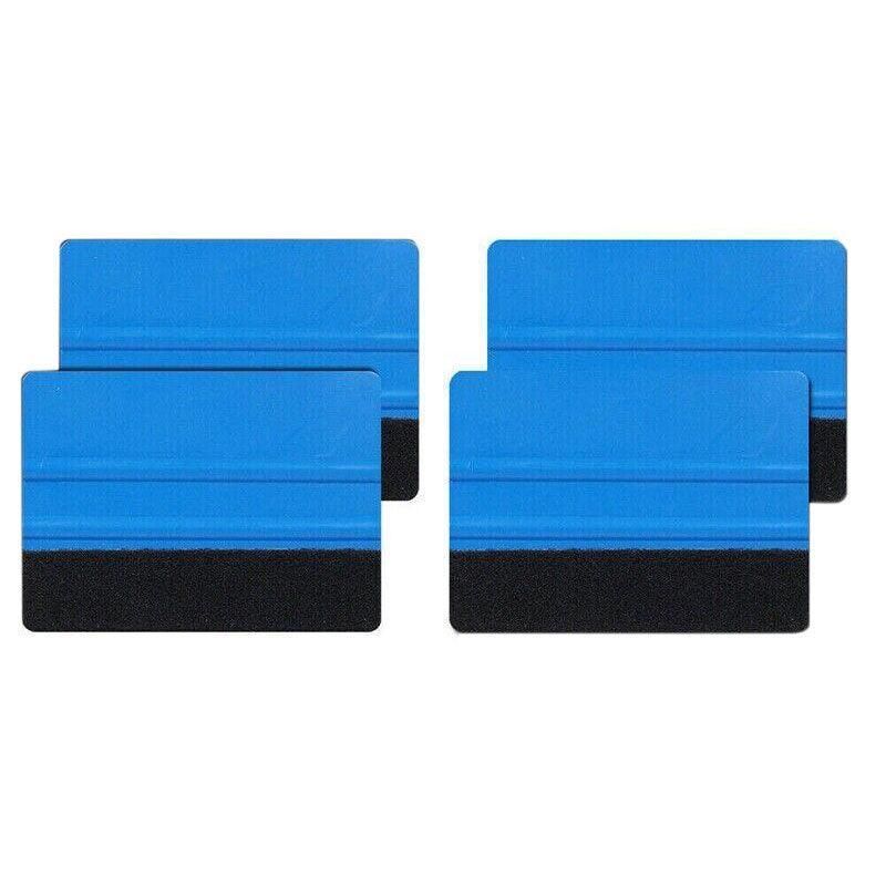 4Pcs Car Wrapping Vinyl Squeegee Scraper Tool Wrap Soft Felt Edge Sticker Tools - Image 2