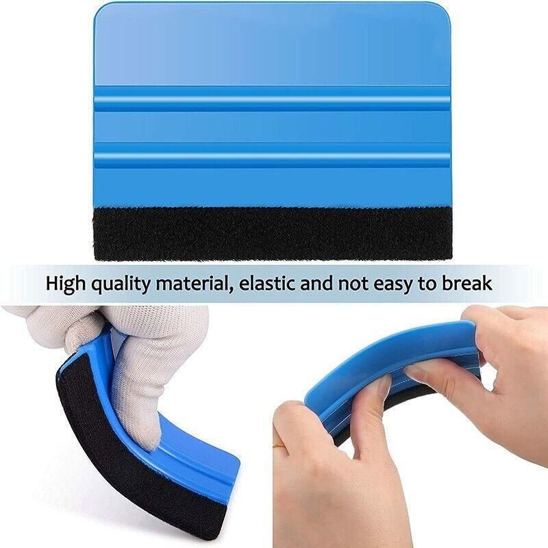 4Pcs Car Wrapping Vinyl Squeegee Scraper Tool Wrap Soft Felt Edge Sticker Tools - Image 6