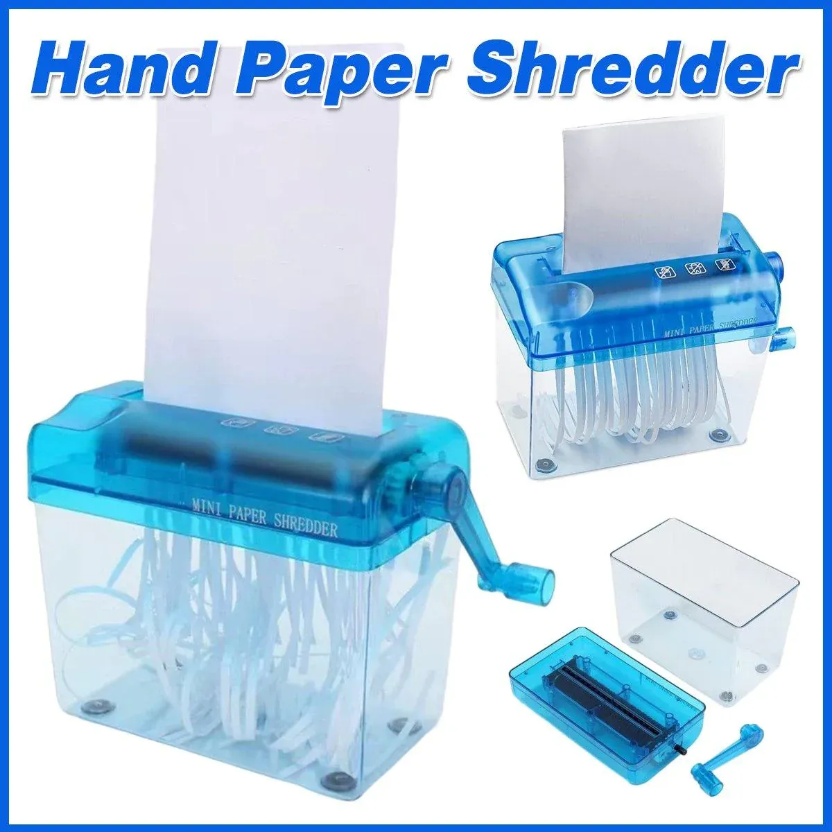 A6 File Hand Paper Shredder Straight Cutting Machine Manual Document Handmade - Image 1