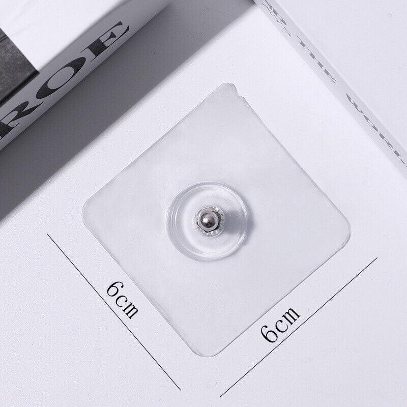 10X Punch-Free Adhesive Wall Hanging Hooks - 8mm - Image 3