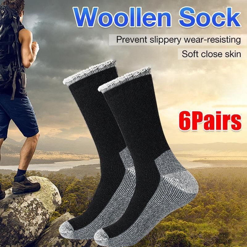 6Pairs 90% Merino Wool Thermal Heavy Duty Extra Thick Quality Work Socks Wool Au - Image 1