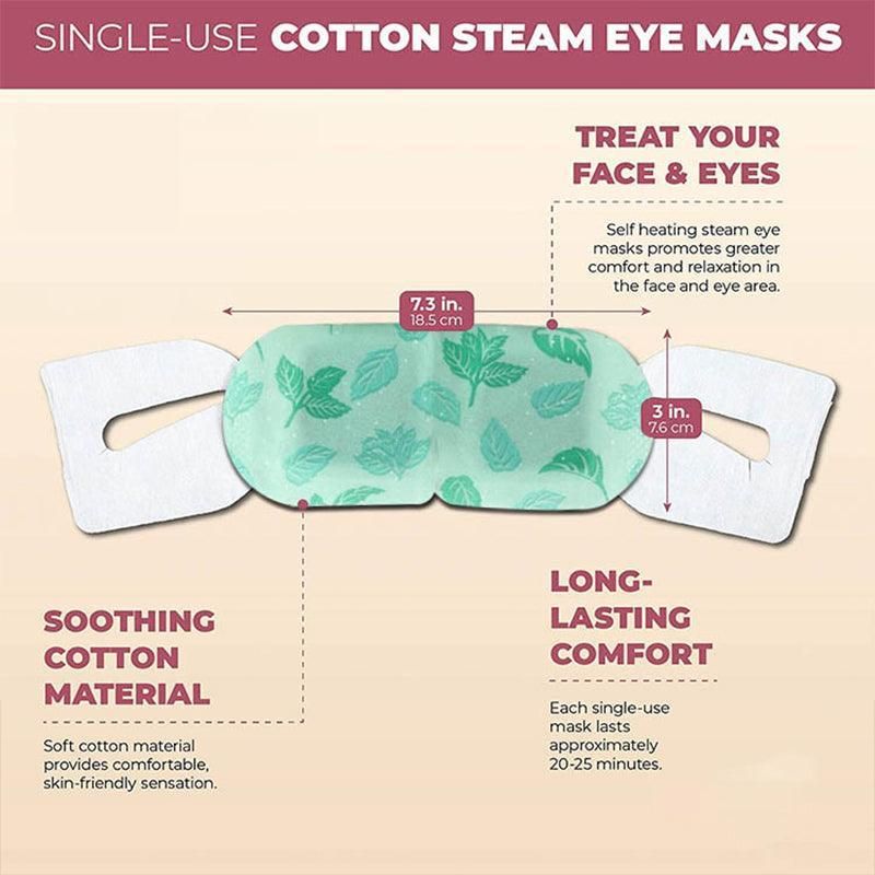 3Pcs Steam Warm Eye Pad Mask Relieve Fatigue Over Worked Eyes Comfortable Health - Image 8