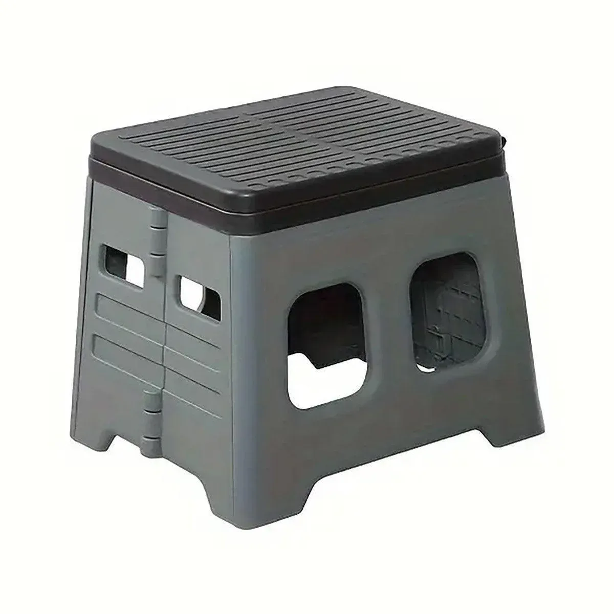 Outdoor Travel Toilet Portable Folding Stool Seat for Camping Hiking and Outdoor - Grey - Image 1