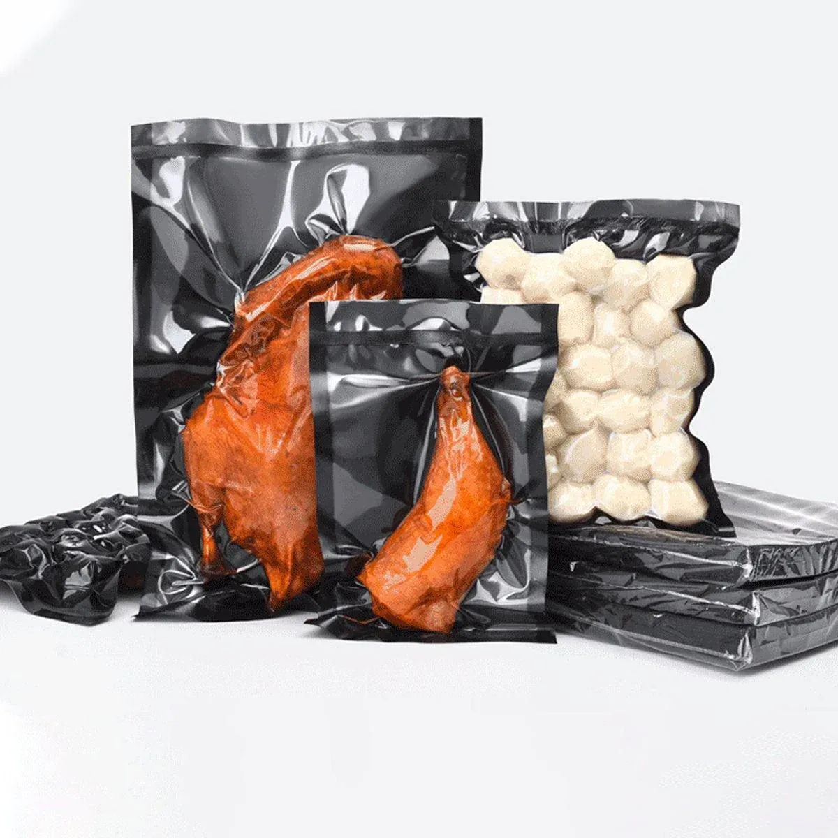 100pcs Transparent Vacuum Bags Air Compression Sealed Food Packaging - 10*15cm - Image 5