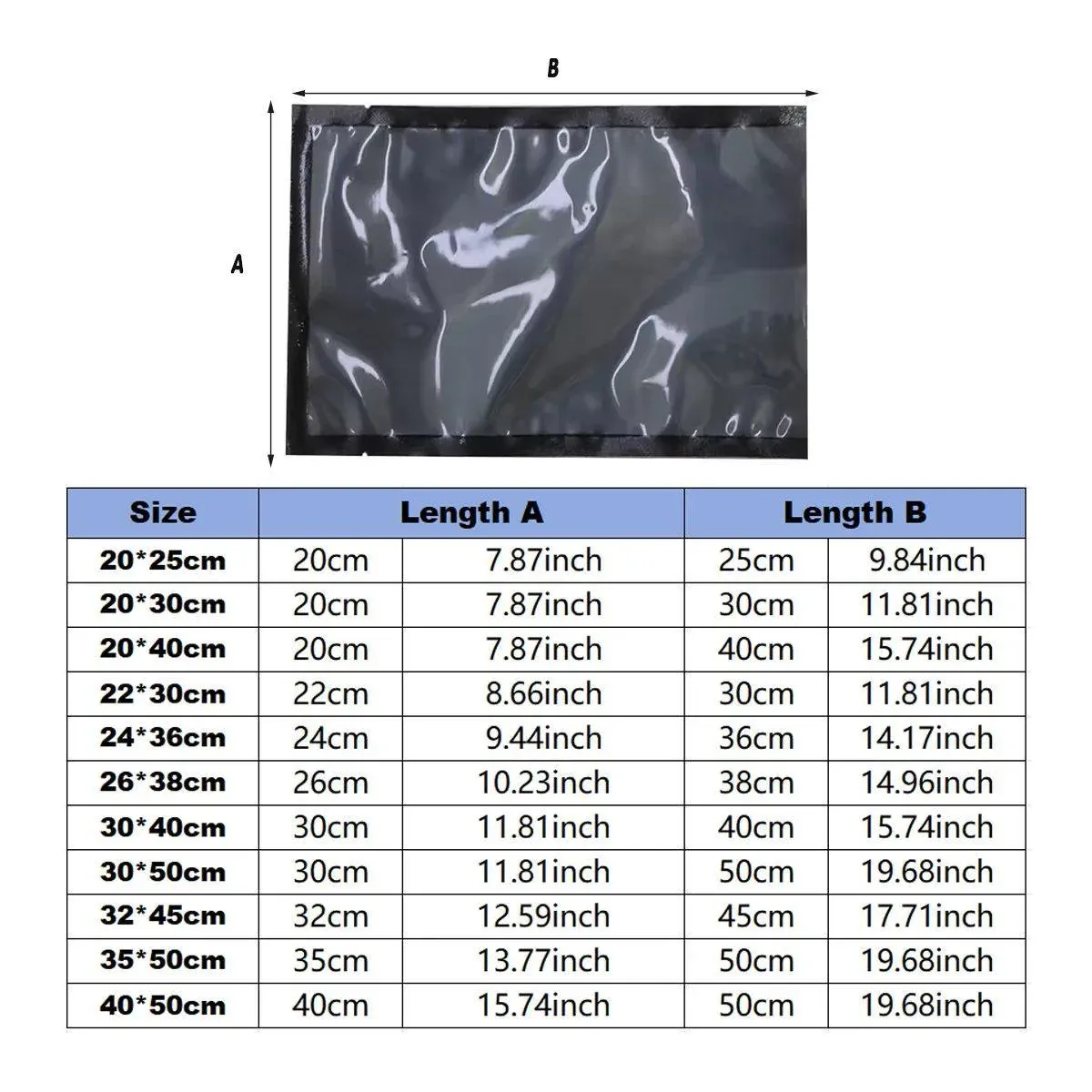 100pcs Transparent Vacuum Bags Air Compression Sealed Food Packaging - 16*24cm - Image 4