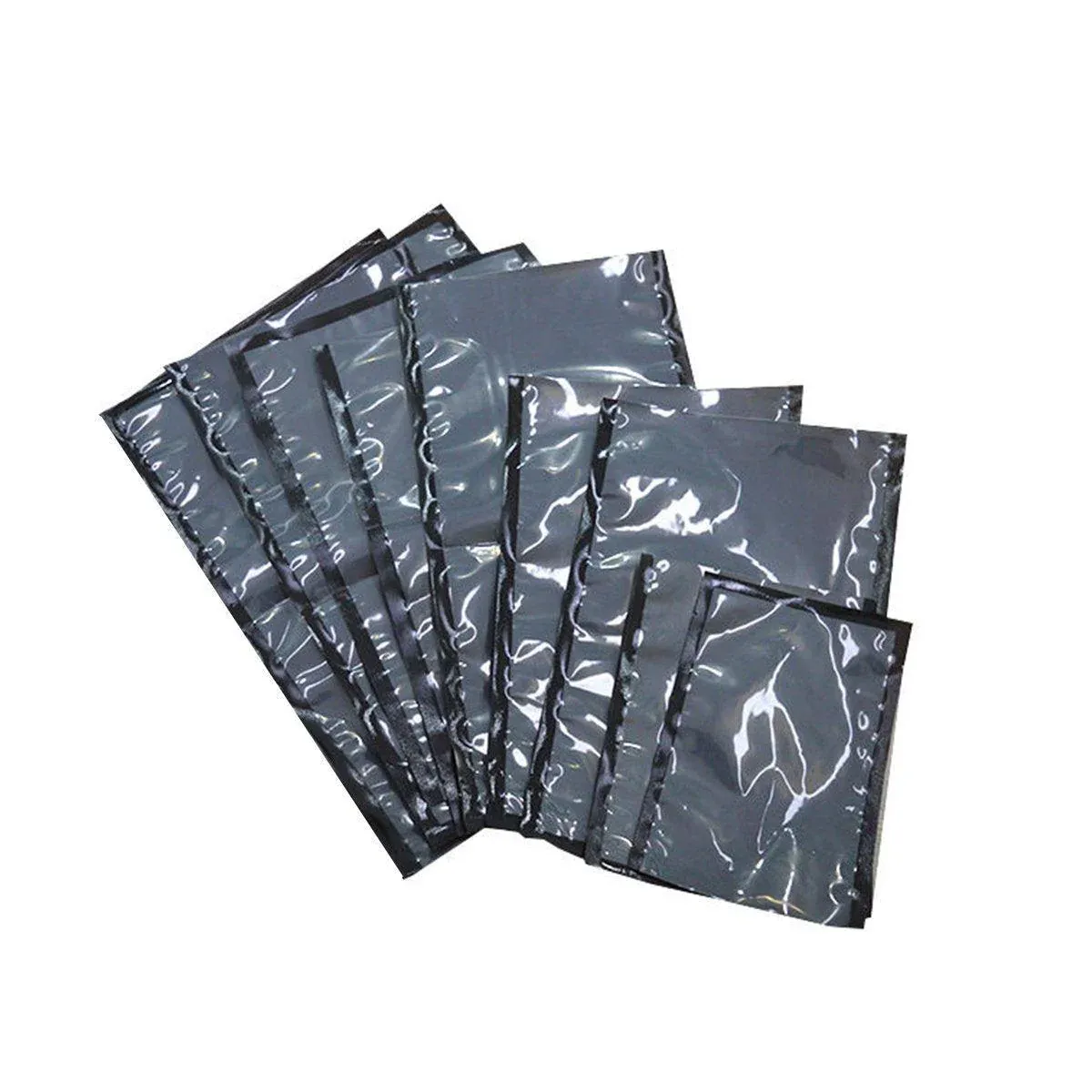 100pcs Transparent Vacuum Bags Air Compression Sealed Food Packaging - 9*13cm - Image 2