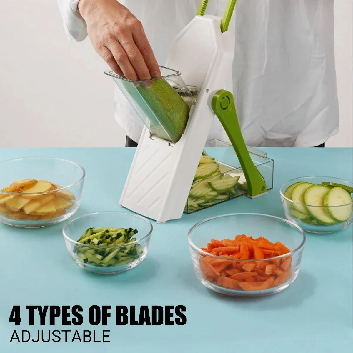 4 in 1 Multifunctional Vegetable Slicer Kitchen Food Chopper Cutting Tool - Image 4